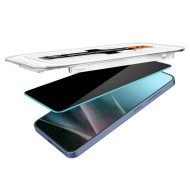 2 броя стъклени протектори за дисплей на Samsung Galaxy S24 / S25 от от Spigen Glas.TR "Ez Fit" - Privacy