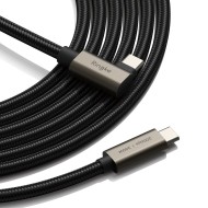 Кабел за зареждане USB-C / USB-C 240w 4K 60Hz от Ringke USB 3.2 Gen 200см - Черен