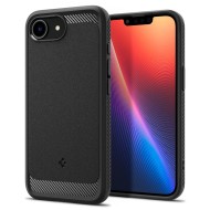 Удароустойчив кейс с MagSafe за iPhone 16e от Spigen Rugged Armor Mag - Matte Black