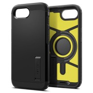 Удароустойчив, твърд кейс с MagSafe за iPhone 16е от Spigen Tough Armor Mag - Black
