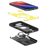Удароустойчив, твърд кейс с MagSafe за iPhone 16е от Spigen Tough Armor Mag - Black