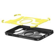 Удароустойчив, твърд кейс с MagSafe за iPhone 16е от Spigen Tough Armor Mag - Black