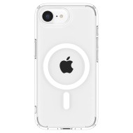 Удароустойчив кейс с MagSafe пръстен за iPhone 16e от Spigen Ultra Hybrid Mag - White