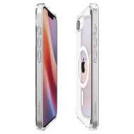Удароустойчив кейс с MagSafe пръстен за iPhone 16e от Spigen Ultra Hybrid Mag - White