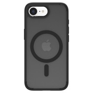 Удароустойчив кейс с MagSafe пръстен за iPhone 16e   от Spigen Ultra Hybrid Mag - Frost Black