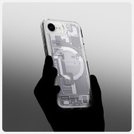 Удароустойчив кейс с MagSafe за iPhone 16e  от Spigen Ultra Hybrid - Zero One White