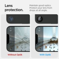 2 х Протектори за лещи на iPhone 16e от Spigen Optic Pro Glas.Tr EZ FIT 2-Pack - Черен