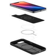 Тънък кейс с MagSafe за iPhone 16e от Spigen Thin Fit Mag - Черен