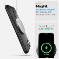 Тънък кейс с MagSafe за iPhone 16e от Spigen Thin Fit Mag - Черен