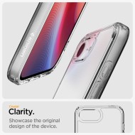Удароустойчив кейс за иПхоне 16е от Spigen Ultra Hybrid - Crystal Clear