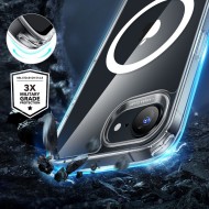 Силиконов кейс с MagSafe за iPhone 16e от ESR Classic Hybrid Halolock - Clear