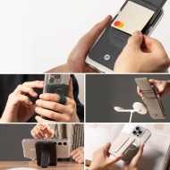 Магнитен държач за карти с поставка – Ringke Wallet Slide Grip MagSafe - Черен