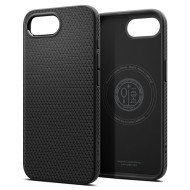 Удароустойчив кейс с MagSafe за iPhone 16e от Spkigen Liquid Air - Matte Black