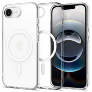 Удароустойчив кейс с MagSafe за iPhone 16e от Spigen Liquid Crystal Mag - Прозрачен