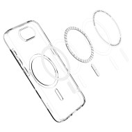 Удароустойчив кейс с MagSafe за iPhone 16e от Spigen Liquid Crystal Mag - Прозрачен