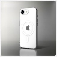 Удароустойчив кейс с MagSafe за iPhone 16e от Spigen Liquid Crystal Mag - Прозрачен