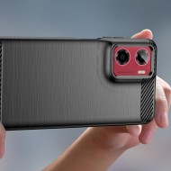 Удароустойчив кейс за Motorola Moto G05 / E15 от Tech-Protect TPUcarbon - Черен