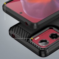 Удароустойчив кейс за Motorola Moto G05 / E15 от Tech-Protect TPUcarbon - Черен