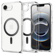 Удароустойчив кейс с MagSafe за iPhone 16e от Spigen Ultra Hybrid - Carbon Fiber