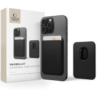Универсален магнитен картхолдър  за телефон с MagSafe от Tech-Protect MagWallet  - Carbon