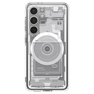 Удароустойчив кейс с MagSafe за Samsung Galaxy S25 от Spigen Ultra Hybrid - Zero One White