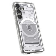 Удароустойчив кейс с MagSafe за Samsung Galaxy S25 от Spigen Ultra Hybrid - Zero One White