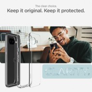 Удароустойчив кейс за Google Pixel 9a от Spigen Ultra Hybrid - Crystal Clear