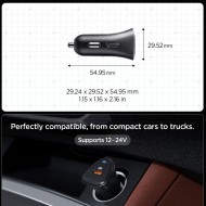 Зарядно за автомобил с 1-Port  от Spigen Essential EV 301 30W - Black