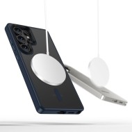 Твърд кейс с MagSafe пръстен за Samsung Galaxy S25 Ultra от Tech-Protect MagMat - Син мат