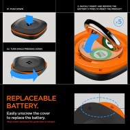 Bluetooth локатор с каишка от Spigen TagMe Tracker с Apple Find My - Черен