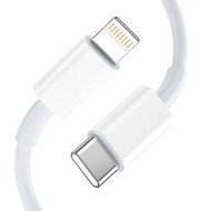 Комплект зарядно и кабел с Lightning за IOS от Tech-Protect NC20W - Бяло