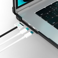 TECH-PROTECT SMARTSHELL PRO MACBOOK AIR 15 M2 / M3 / M4 / 2023-2025 BLACK/CLEAR