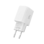 Мрежово зарядно устройство с 2 порта от Tech-Protect NC 33W Power Delivery и Quick Charge 3.0 - Бяло