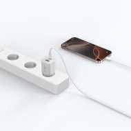 Мрежово зарядно устройство с 2 порта от Tech-Protect NC 33W Power Delivery и Quick Charge 3.0 - Бяло