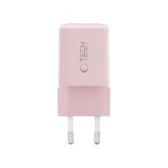 Мрежово зарядно устройство с 2 порта от Tech-Protect NC 33W Power Delivery и Quick Charge 3.0 - Baby Pink