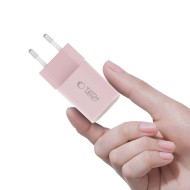 Мрежово зарядно устройство с 2 порта от Tech-Protect NC 33W Power Delivery и Quick Charge 3.0 - Baby Pink