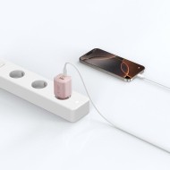 Мрежово зарядно устройство с 2 порта от Tech-Protect NC 33W Power Delivery и Quick Charge 3.0 - Baby Pink