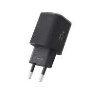 Мрежово зарядно устройство с 2 порта от Tech-Protect NC 33W Power Delivery и Quick Charge 3.0 - Черно