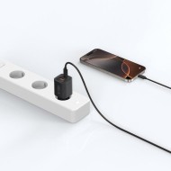 Мрежово зарядно устройство с 2 порта от Tech-Protect NC 33W Power Delivery и Quick Charge 3.0 - Черно