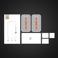 2 броя стъклени протектори за дисплей на iPhone 15 / 16 от Tech Protect Quick Set  - Черни