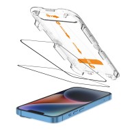 2 броя стъклени протектори за дисплей на iPhone 13 / 13 Pro / 14 / 16e от Tech Protect Quick Set  - Черни