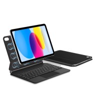 Магнитен калъф с клавиатура за iPad 10 (10.9" 2022) / 11 (11" 2025) от Tech Protect Smartcase Magnetic+ - Черен