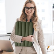 Калъф за лаптоп 13-14 инча от Tech Protect Fluffy - Army Green