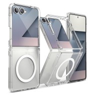 Удароустойчив твърд кейс с MagSafe за Samsung Galaxy Z Flip 7 от Ringke Fusion Magnetic - Clear