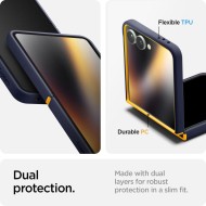 Удароустойчив кейс с MagSafe за Samsung Galaxy Z Flip 7 от Spigen Nano Pop - Blueberry Navy