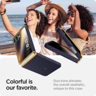 Удароустойчив кейс с MagSafe за Samsung Galaxy Z Flip 7 от Spigen Nano Pop - Blueberry Navy