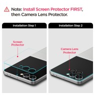 2 броя стъклени протектор за камера на Samsung Galaxy Z Flip 7 от Spigen Optik Pro Glas.TR.Ez Fit - Black