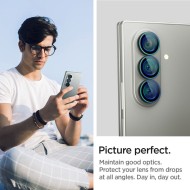 2 броя стъклени протектор за камера на Samsung Galaxy Z Fold 7 от Spigen Optik Pro Glas.TR.Ez Fit - Black