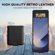 Кожен тефтер за Samsung Galaxy Z Flip 7 от Tech-Protect Wallet - Black