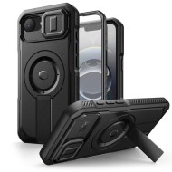 360 градусов калъф с MagSafe за iPhone 16e от Tech-Protect Kevlar - Black
